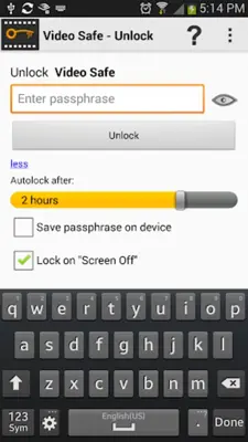 Video Safe android App screenshot 5